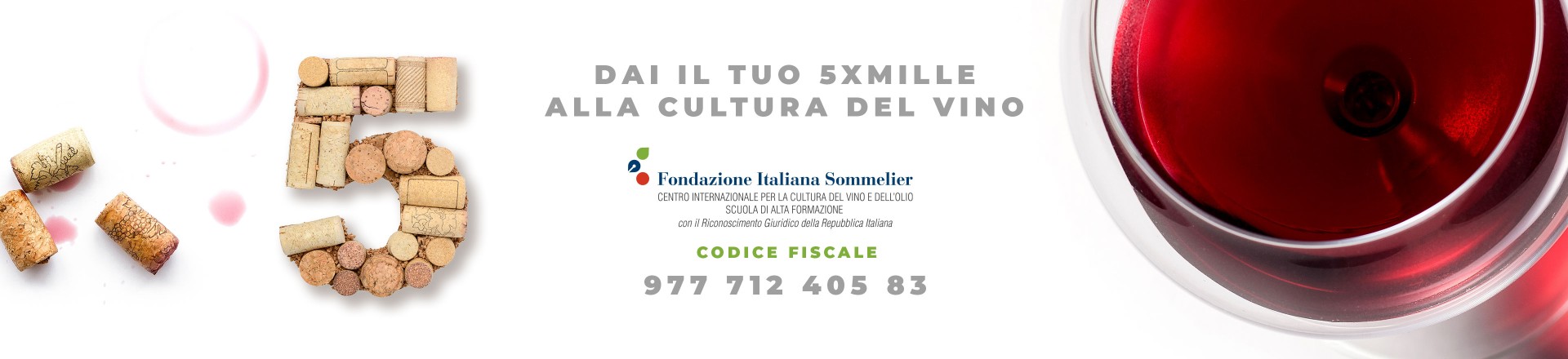 Il 5 x mille alla Fondazione Italiana Sommelier Il 5 x mille alla Fondazione Italiana Sommelier