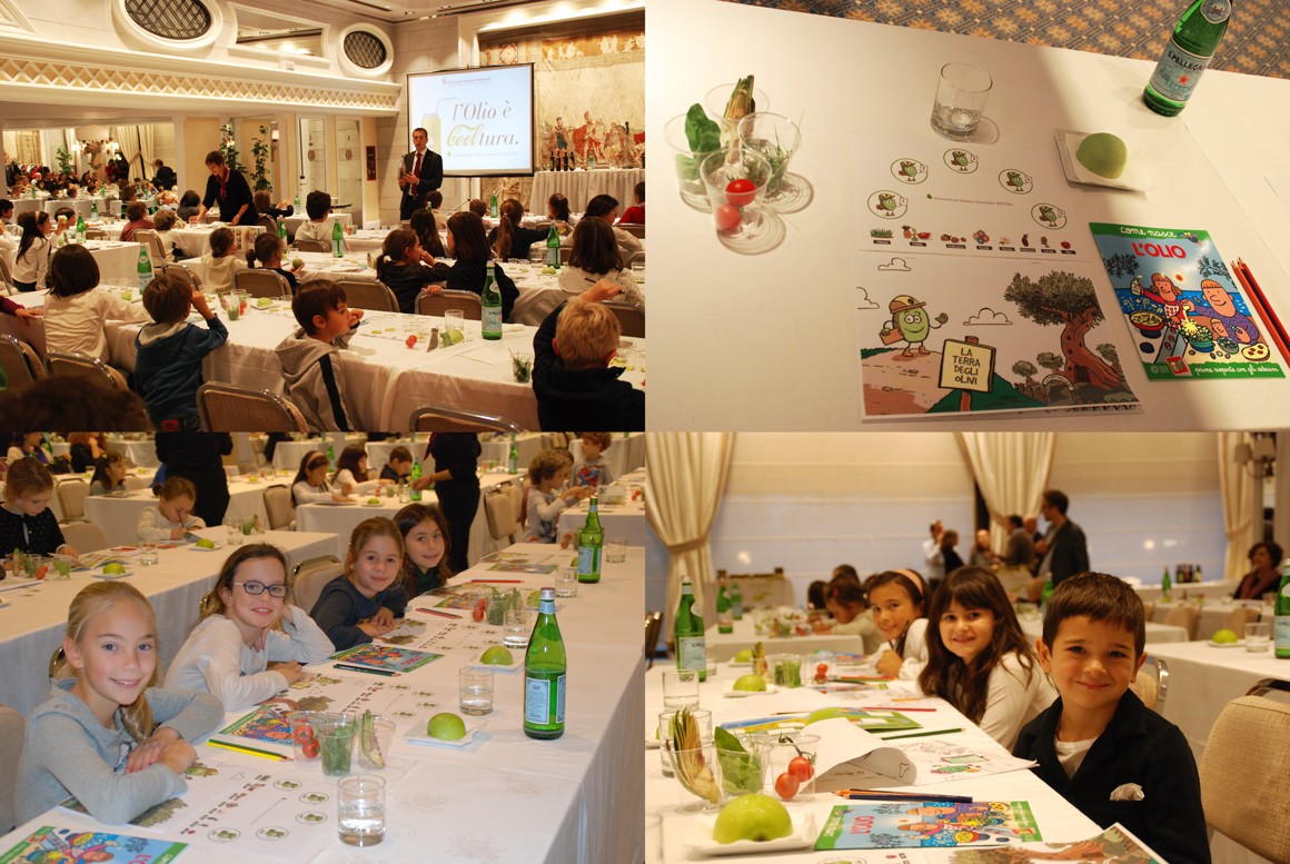 La presentazione del corso e alcuni momenti dell'incontro sull’olio dedicato ai bambini. La presentazione del corso e alcuni momenti dell'incontro sull’olio dedicato ai bambini.