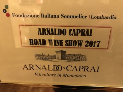 Caprai Road Wine Show 2017 a Milano Caprai Road Wine Show 2017 a Milano
