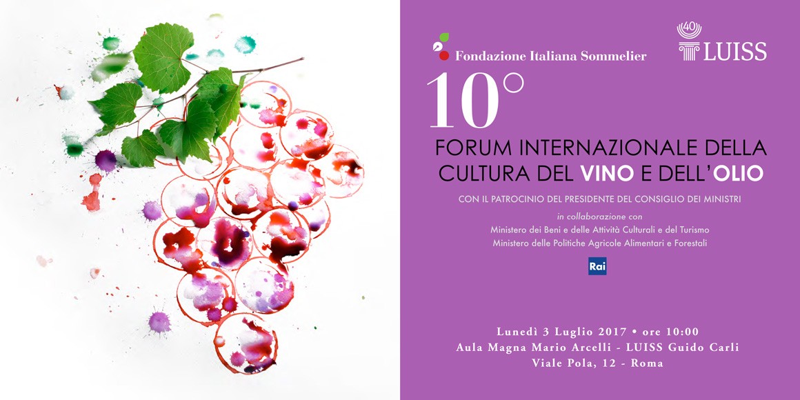 Depliant del 10° Forum Internazionale della Cultura del Vino e dell'Olio Depliant del 10° Forum Internazionale della Cultura del Vino e dell'Olio