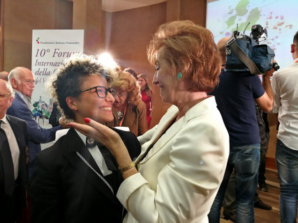 Francesca Castellucci e Letizia Moratti Francesca Castellucci e Letizia Moratti