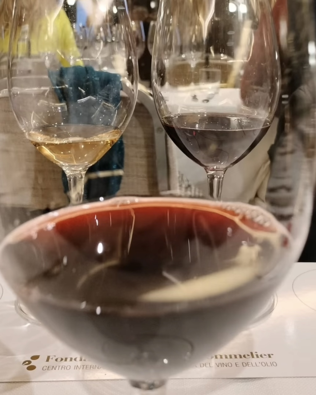 Un momento della degustazione di Vini Raimondo Un momento della degustazione di Vini Raimondo